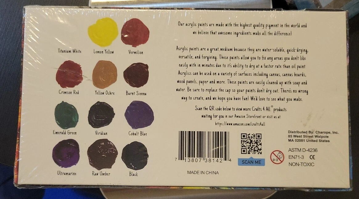 Acrylic paint on wood crafts deals