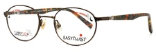 EASY TWIST ET 992 10 Brown Boys Kids Round Full Rim Eyeglasses 42-17-120 B:33