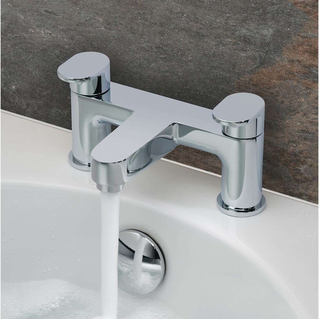 Vado Life 2 Hole Bath Filler Deck Mounted LIF-137-C/P -