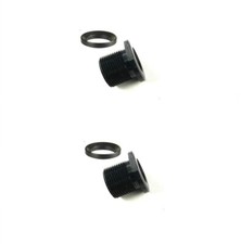 2 Pack Aluminum Thread Converter Adapter 1/2x28 TPI to 5/8x24 TPI Thread