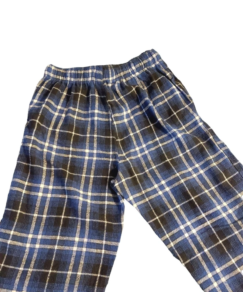 Pantalones de dormir Joe Boxer para hombre azul a cuadros con bolsillos cordón talla S Foto 4 de 4