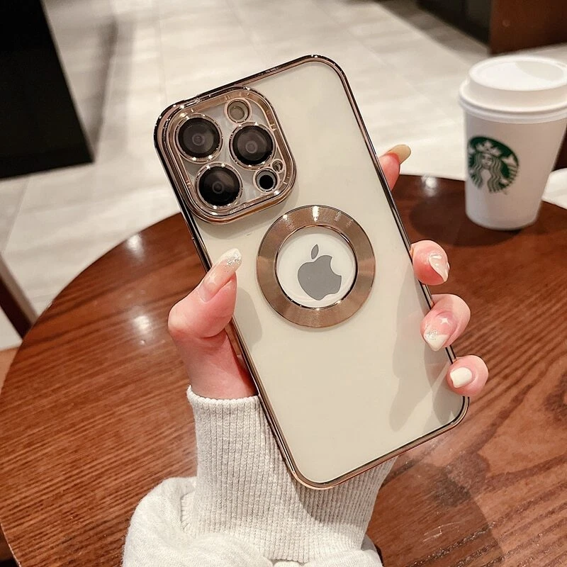 Capa telefone galvanizada luxo para iPhone 11 12 13 14 Pro Max XS XR 7 8 Plus  - Imagem 3 de 4