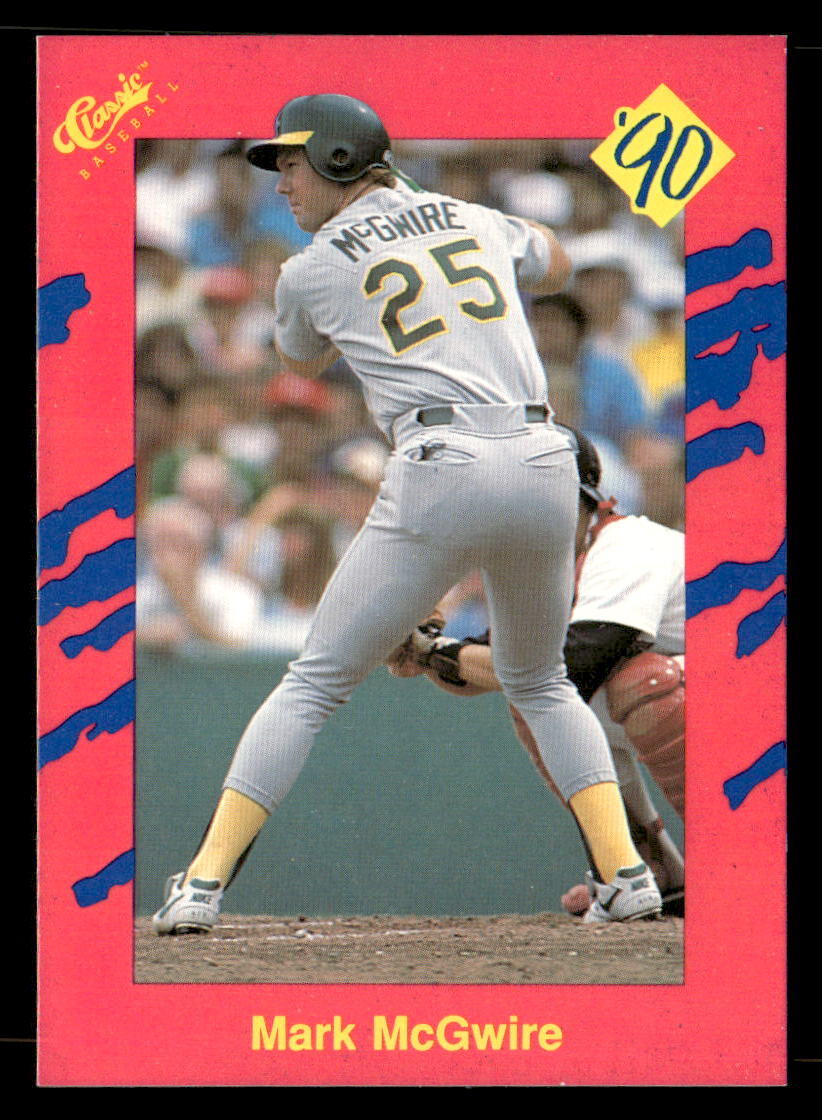 Mark McGwire 1990 Classic Update Card #T33 Oakland Athletics