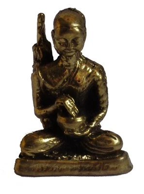 Figurine statuette femme moine none Bouddhisme miniature décoration bronze