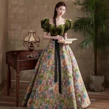 Noble Evening Formal Party Ball Gown Prom Bridesmaid Girls Host Dress QYHS082