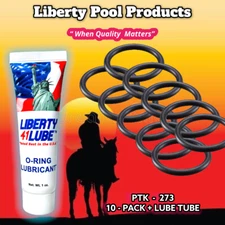 552  Holding Rod O-ring BY POOLTEK USA  (10-PACK - PTK-273 + LUBE) For Harmsco 