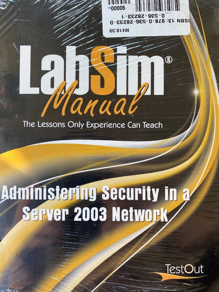 Designing A Server 2003 Network Intrastructure LabSim Manual TestOut Sealed - Image 2 of 4