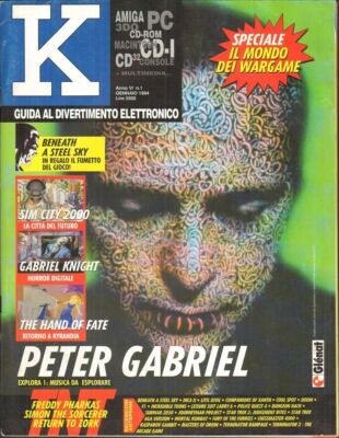K MAGAZINE (KAPPA) 1994 No. 1 year VI PETER GABRIEL Xplora 1