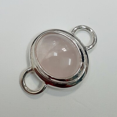 LeStage Convertible Bracelet Clasp Pink Rose Quartz Sterl Silver SB5604
