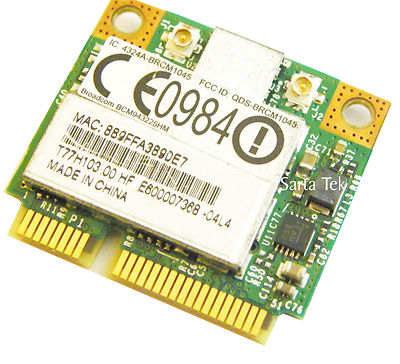 Broadcom BCM943225HM 802.11 b/g/n PCI-E Half mini Wifi 