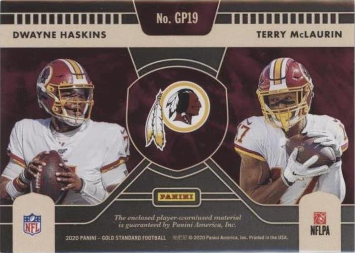 2020 Panini Gold Standard Dwayne Haskins Terry McLaurin