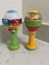 LeapFrog LEARN GROOVE MARACAS Light Up English Spanish Musical Instruments