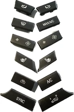 For BMW 5 6 7 F10 F01 F12 Push Button Caps A/C Climate Control Panel Set 2008-16