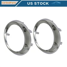 For Toyota Sienna SE 2011-2017 Pair Fog Light Lamp Bezel Cover Chrome Trim Rings