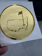 Original Swag Gold Golf Masters Sticker