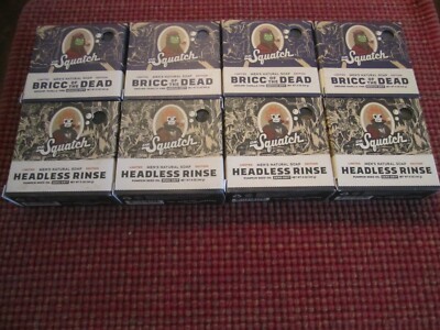 Dr. Squatch Lot (8) Halloween Soap 4X Bricc of the Dead & Headless Rinse SoldOut