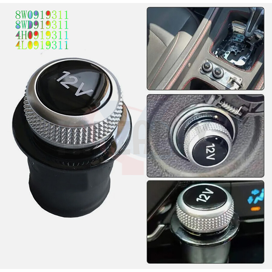 audi a3 cigarette lighter replacement for Audi A3 A4 A5 Q2 Q7 R8 8W0919311 Chrome Plated Cigarette Lighter Plug  Cover