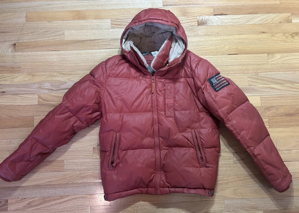 True Religion American Flag Duck Down Duck Feather Hooded Puffer Men’s Size 2XL - Image 2 of 4