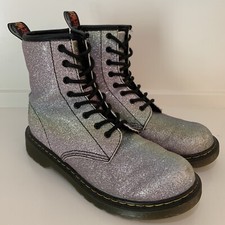 Dr Martens 1460 Pascal J Multi Glitter Boots Size 5US Rainbow Sparkle 8 eye