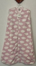 HB Girls 12-18 Months Pink Cloud-Print Sleeveless Zip-Up Sleep Sack A1749