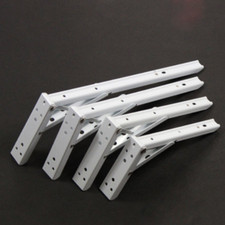 Foldable Triangle Shelf Support Bracket Fix Spring Brace Wall Hanging 8"~14"