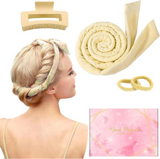 Bigodino Lungo per Boccoli Di Capelli Lunghi E Medi Senza Calore, Fascia Morbida