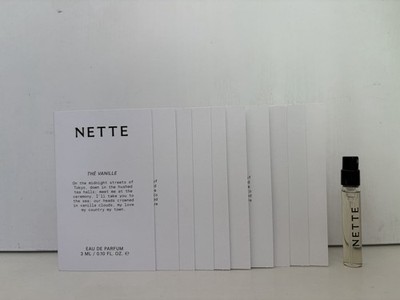 10 X NETTE THE VANILLE  EAU DE PARFUM SAMPLE SPRAY VIALS 0.1OZ/3ML*10