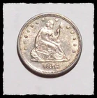 1876-S SEATED LIBERTY QUARTER Light Even Toning  Choice  AU+  #14D47 .900 Fine