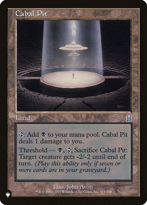 [MTG] Cabal Pit (ODY-315) (PLST) LP-HP