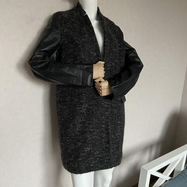 Women Gerard Darel Coat Black Wool 36