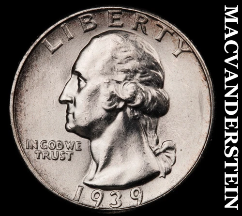 1939 Washington Quarter- Choice Gem Brilliant Uncirculated++++ Luster #G6717