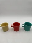 Fiesta Ware coffee mugs with ring handle - Lot of 3