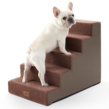 COZY KISS Dog Stairs for Small Dogs, 5 Tier Wider Pet Stairs for High Beds, 2...