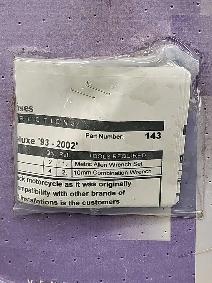 NUEVO EN STOCK 1993-2002 HONDA VF750 CROMO ALFORJA PROTECTORES Y HERRAJES MC ENTERPRISES Foto 3 de 4