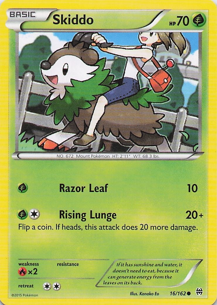 Skiddo 16/162 C BREAKthrough Pokemon LP
