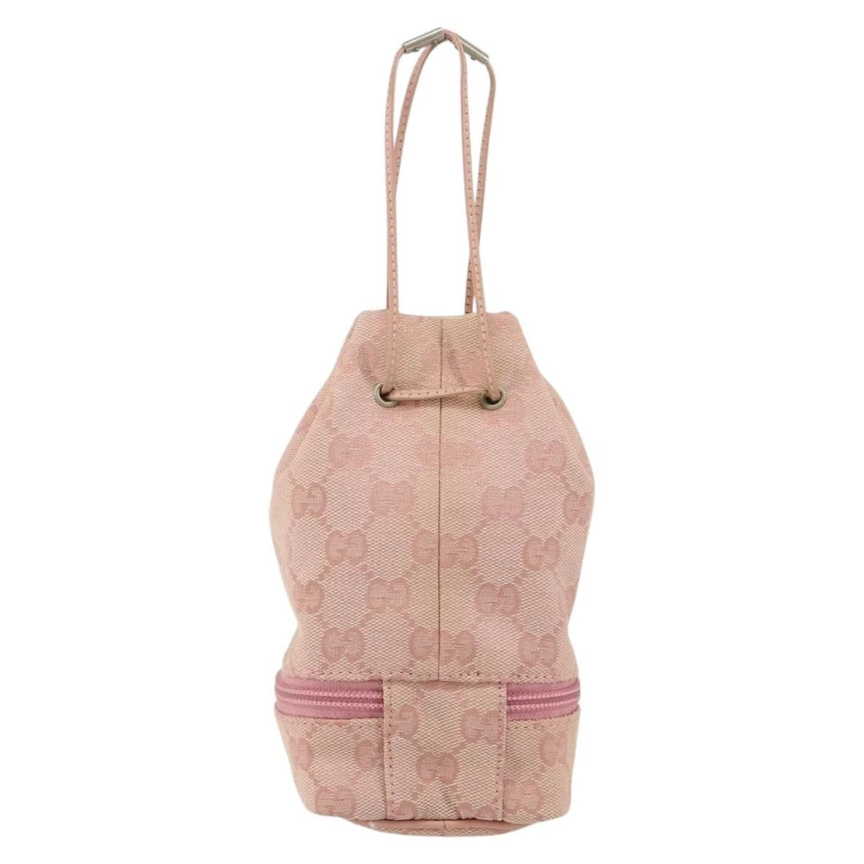 GUCCI GG Bolsa de Lona Rosa 039 1054 Auténtico 149283 Foto 3 de 4