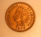 1896 Indian Head Cent : Raw / Ungraded : XF - AU Range : NO RESERVE