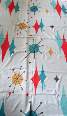 Society 6 Mid Century Atomic Starburst Curtain Panels Set 2 50'' x 82''