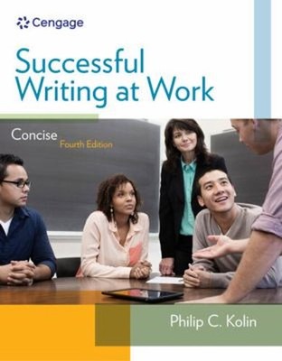 Successful Writing at Work : Concise Edition Paperback Philip Kol