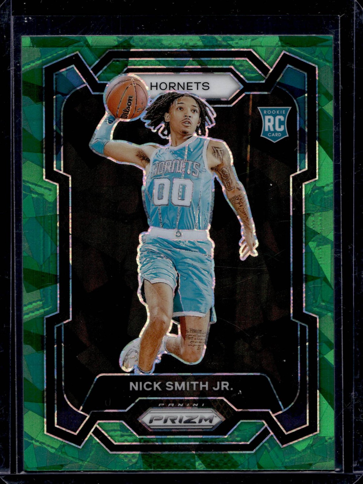 2023 Panini Prizm Nick Smith Jr. #135 RC Rookie Green Ice Prizm
