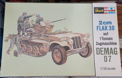 1:35 Revell Esci H-2264 2xm Flak 30 auf 1 Tonnen Zugmaschine extrem selten