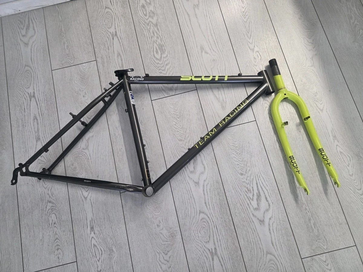 Cadre Et Fourche Scott Team Racing VTT Acier - Taille 17,5 Pouces 26"