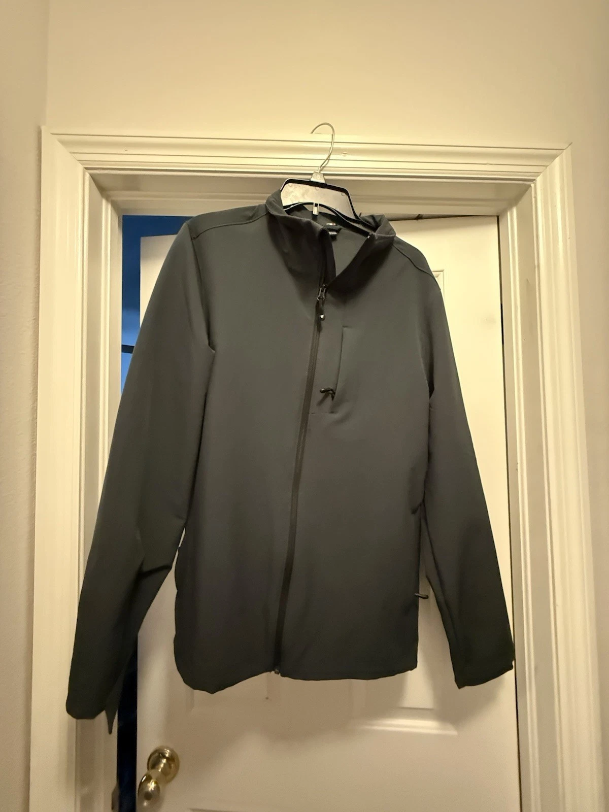 32 Degrees Heat Men’s Soft Shell Jacket Black Full Zip Lightweight Size L