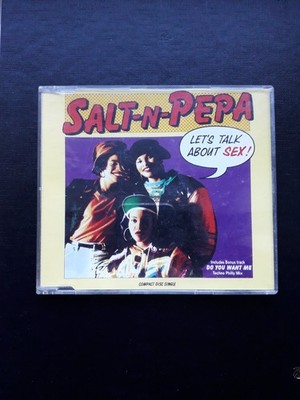 SALT-N-PEPA : Let's Talk About Sex! 1991 CD Single 4 Tracks; Zustand sehr gut