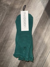 Free People FP Movement Ladies Ruffle Socks NEW Midnight Jade