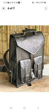 Genuine Vintage Leather Crossbody Convertible Backpack Messenger BagQuality...