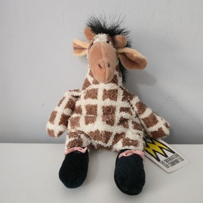 Vintage Manhattan Toy Company Tip Toe Giraffe Frottee Handtuch mit Etikett Jelly Cat