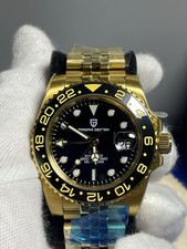 Pagani Design GMT Automatik Herrenuhr   Gold ...