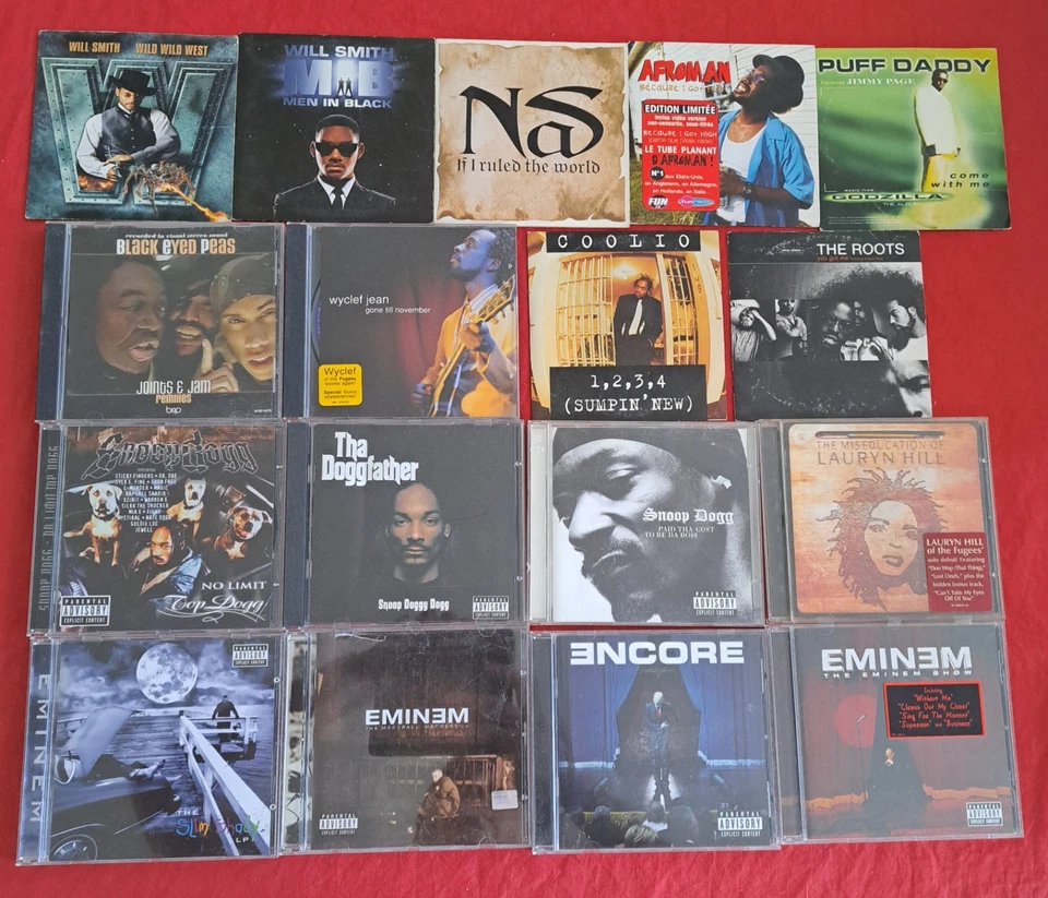 CD Hip-Hop [Lot 32 Albums + 9 Singles] NAS Snoop Dogg Eminem 2 Pac Cypress *JRF - Photo 2/3