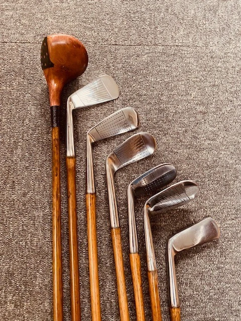 Ancien putter golf standard tige bois de caryer 1910 1915 neuf moulins